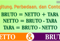 Contoh Perbedaan Netto Bruto Tara ✅ Perbedaan Netto, Bruto, dan Tara: Pengertian dan Contohnya