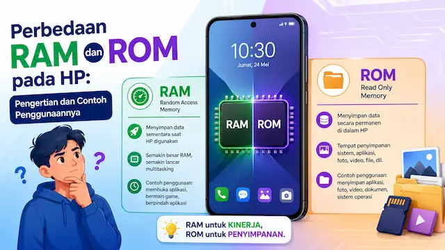 Perbedaan RAM dan ROM pada HP