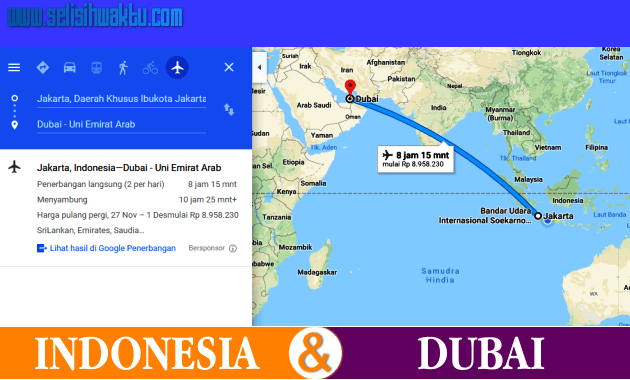 Selisih Waktu Indonesia Dengan Dubai